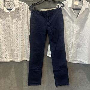 Navy blue chino trousers relaxed GAP Teen Size 16